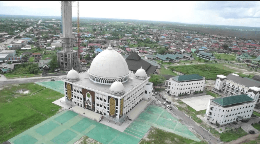 Masjid agung Darussalam Palangkaraya Kalimantan tengah