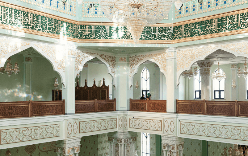 interior Masjid Baiken Kazakkhstan
