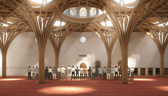Masjid Cambridge yang Megah dan Hijau