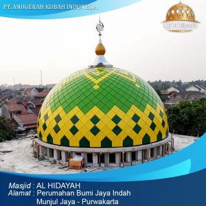 kubah masjid alhidayah munjul jaya purwakarta