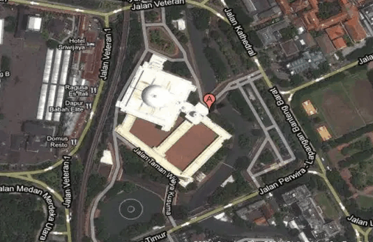 Masjid Istiqlal Tampak Megah Kembali